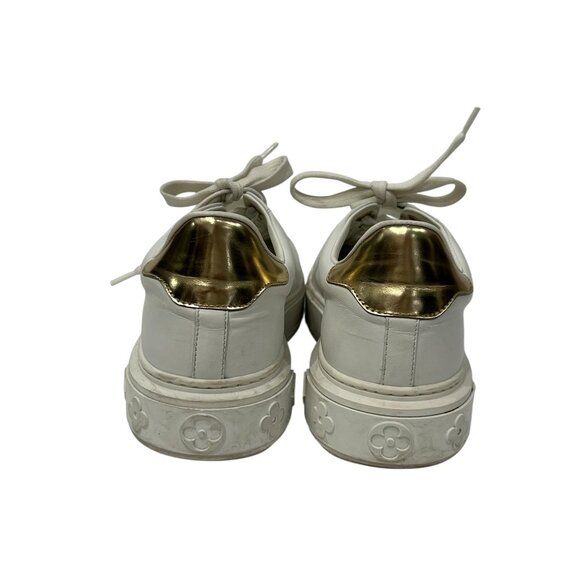 $1590 Louis Vuitton white Time-Out sneakers size 8.5 / 38.5 - Picture 3 of 7